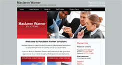 Desktop Screenshot of maclarenwarner.co.uk